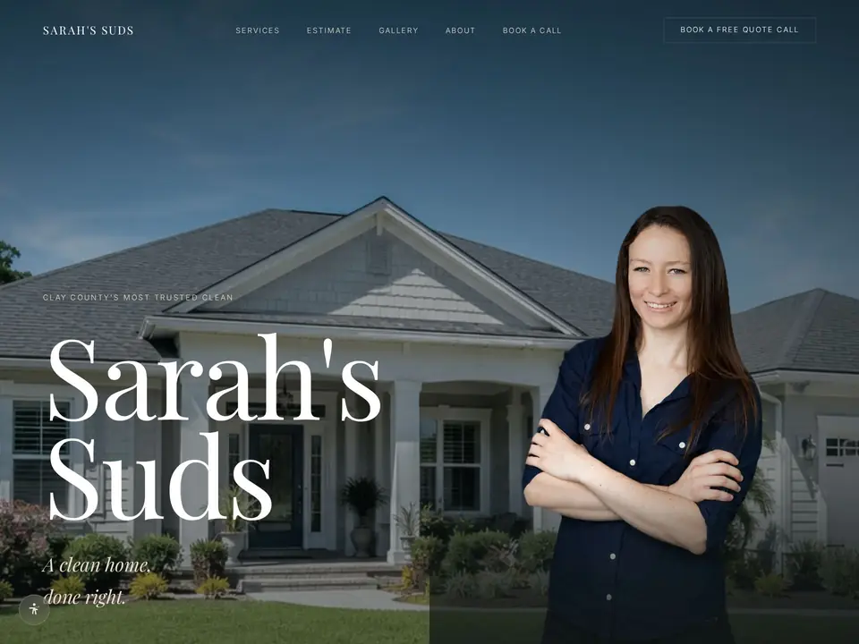 Sarah&rsquo;s Suds &mdash; a website built by 904 Digital Media in Jacksonville, Florida