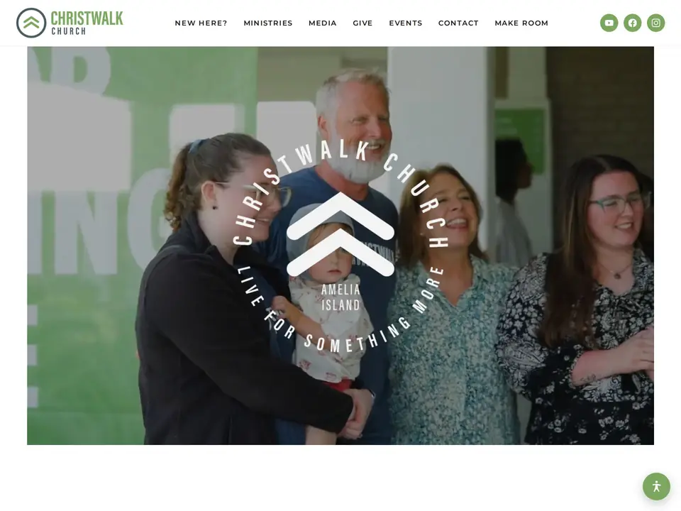 Christwalk Church homepage, rebuilt by 904 Digital Media after moving off Squarespace